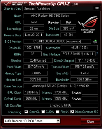 3 Radeon HD 7970 record